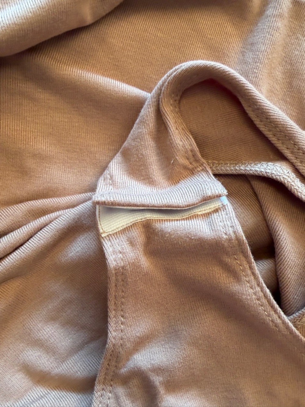 Mangopop Collection Beige VNeck-Gathered Shoulders Body Suit-Size XXL - Picture 7 of 9